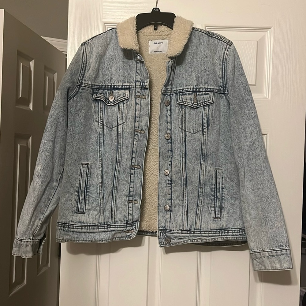 Old Navy Fleece Sherpa Lined Jean Jacket